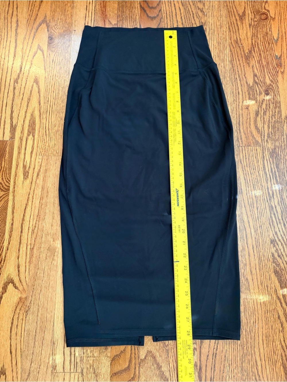lululemon Nulu Slim-Fit High-Rise Midi Skirt Black Size 6 LW8AH0S - Picture 11 of 13
